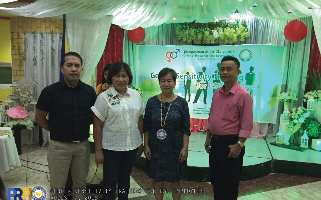 The Gender and Development (GAD) Office of Pangasinan State University (PSU) conducted a Gender Sensitivity Training
