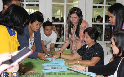 PSU Gender and Development (GAD) headed by Dr. Merlita Q. Santos, the Director of Gender & Development