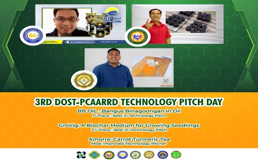PSU-DOST1 FOOD INNOVATION CENTER RESEARCHERS BAG 1ST PRICE IN NATIONAL AND REGIONAL PRODUCT PITCHING, REGIONAL INVENTION CONTEST AND EXHIBIT