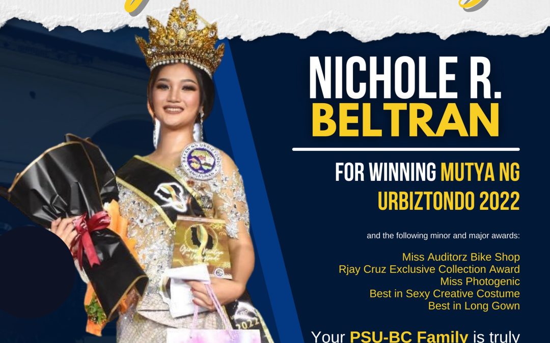 BSBA Student Crowned Mutya ng Urbiztondo 2022
