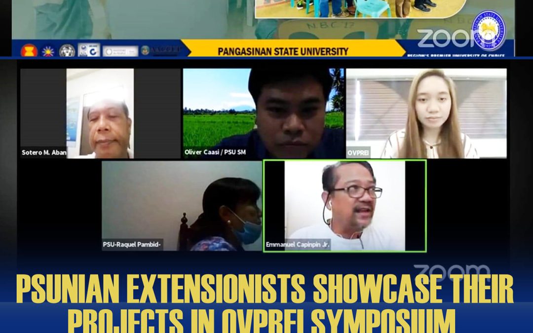PSUnians Showcase Projects in OVPREI Symposium