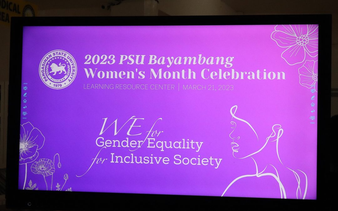 PSU—BC holds campus-wide Women’s Month Celebration and outreach program