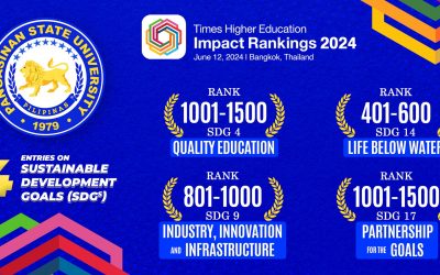 Pangasinan State University has been newly ranked in the prestigious Times Higher Education (THE) Impact Rankings 2024
