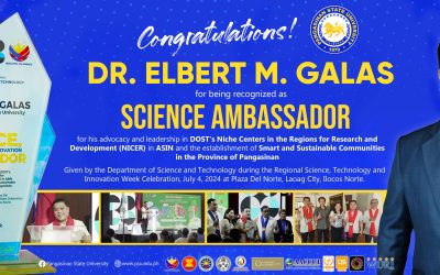 Pres. Galas recognized by DOST as Science Ambassador