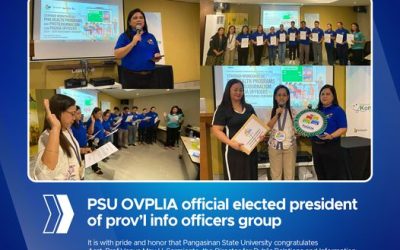 PSU OVPLIA official elected president of PAGIOA