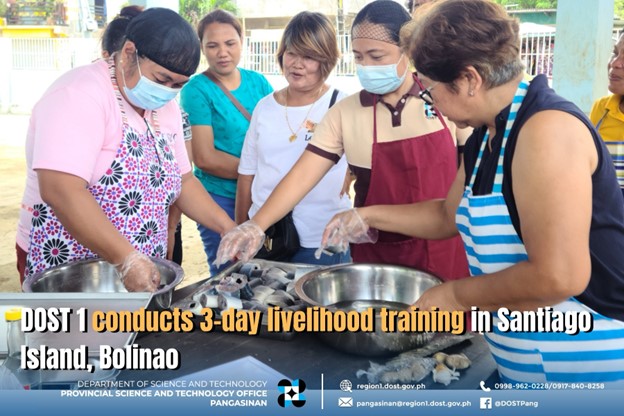 DOST 1 conducts 3-day Livelihood Training in Santiago Island, Bolinao