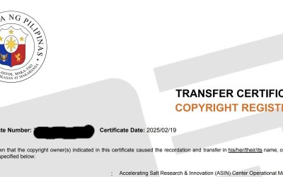 COPYRIGHT CERTI | ASIN Center Operation Manual now certified