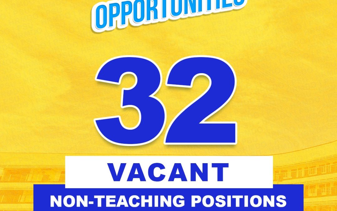 32 VACANT NON-TEACHING POSITIONS