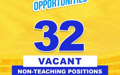 32 VACANT NON-TEACHING POSITIONS