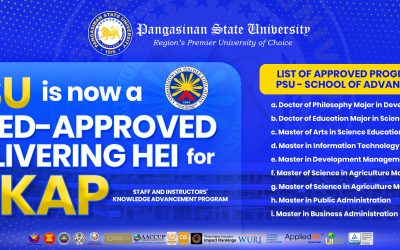 PSU is now a CHED-approved Delivering HEI for SIKAP