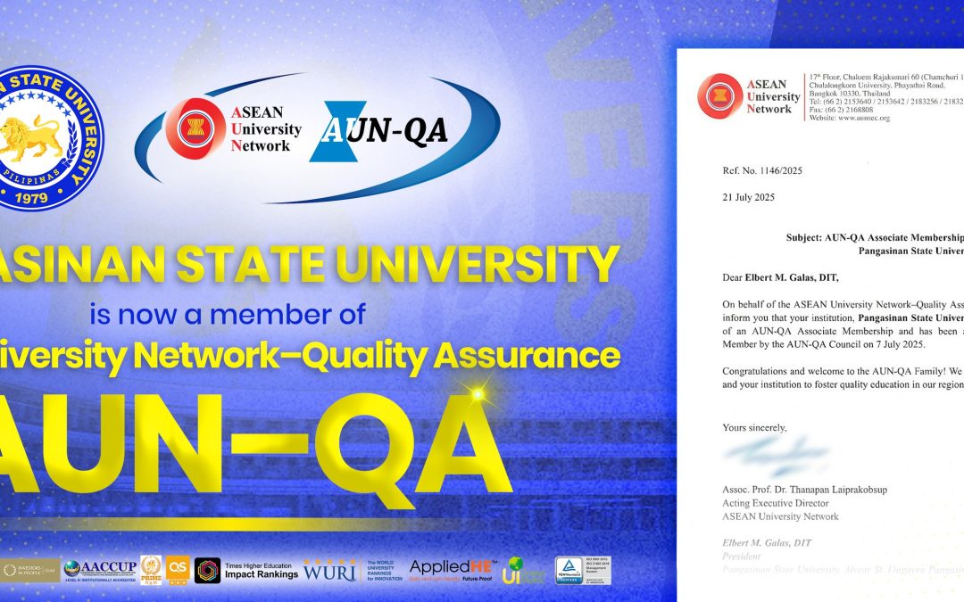 PSU is now an Associate Member of AUN-QA