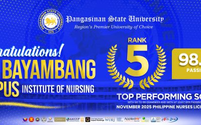 PRC hails PSU as Top 5 performing school in Nurses Exam