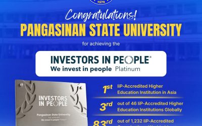 PSU Ranks 3rd among HEIs, 83rd among Organizations Worldwide in IiP Accreditation